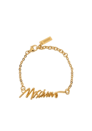 Moschino logo bracelet - Gold