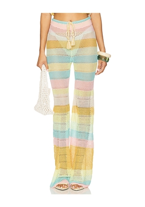 PQ Bree Boho Pant in Blue,Yellow. Size M-L. Also in XS-S.
