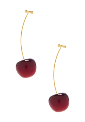 petit moments Jardin Earrings in Metallic Gold.