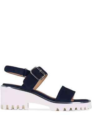 Ron White Elaria suede buckle sandals - Blue
