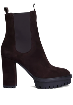 Gianvito Rossi platform heeled boots - Brown