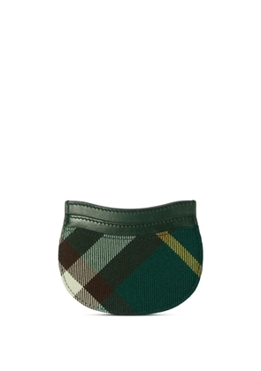 Burberry Rocking Horse checkered leather cardholder - Green