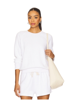 perfectwhitetee Sumer Boucle Sweatshirt in White. Size S. Also in XS.