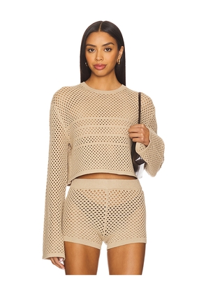 SEROYA Juno Top in Tan. Size M. Also in XXS.