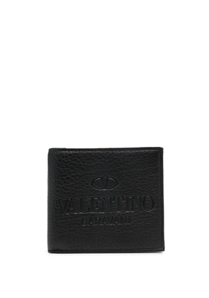 Valentino Garavani logo-debossed cardholder - Black