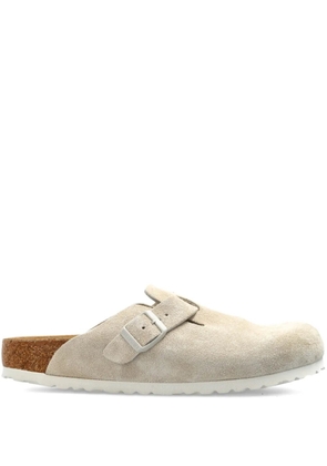 Birkenstock Boston suede mules - Neutrals