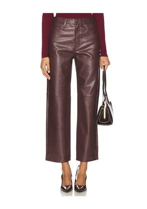 PISTOLA Jett High Rise Bowed Straight in Brown. Size 24. Also in 28, 30.