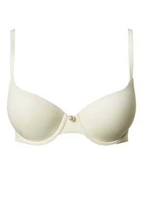 TWINSET charmeuse push-up bra - White