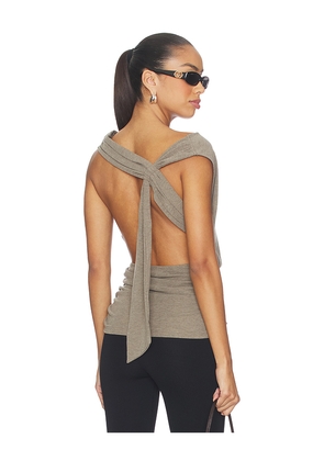 superdown Cecilia Top in Grey. Size L. Also in M, S, XL, XS, XXS.
