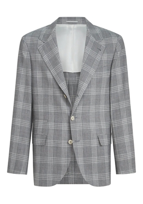 Brunello Cucinelli notched-lapel blazer - Grey
