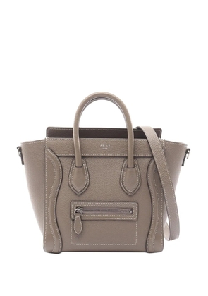 Celine Pre-Owned 2010-2025 Nano Leather Luggage Tote handbag - Grey