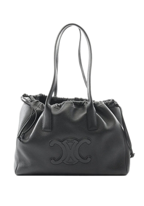 Celine Pre-Owned 2010-2025 Calfskin Cuir Triomphe Cabas Drawstring tote bag - Black