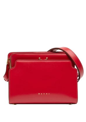Marni Pre-Owned 2020-2025 Leather Trunk Reverse crossbody bag - Red