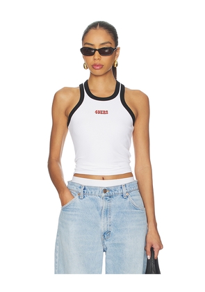 Terez x REVOLVE 49ers Scoop Armhole Rib Tank Top in Black,White. Size L. Also in M, S, XL, XS, XXS.