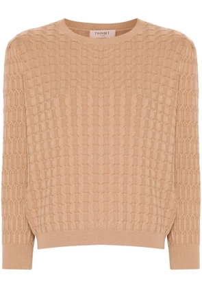 TWINSET cable-knit sweater - Neutrals