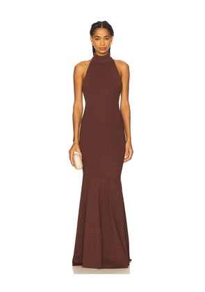 retrofete Kimbra Knit Dress in Brown. Size L. Also in M, S, XL, XS.