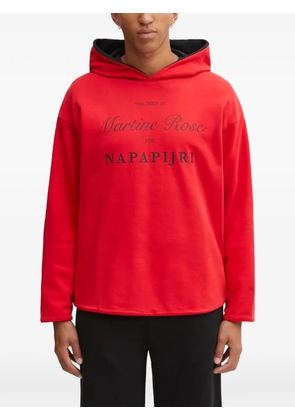 Napapijri hooded logo sweater - Red