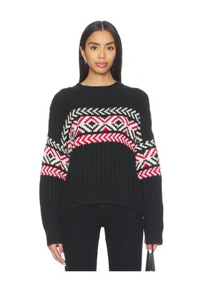 Sanctuary Intarsia Sweater in Black. Size L. Also in M, S, XS.