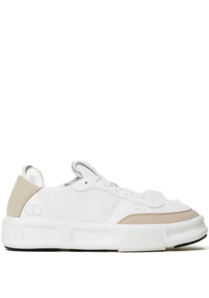 TWINSET two-toned leather sneakers - White
