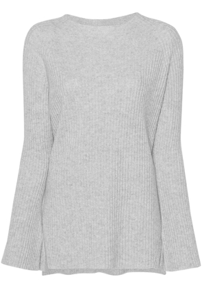 TWINSET lurex ribbed-knit jumper - Grey