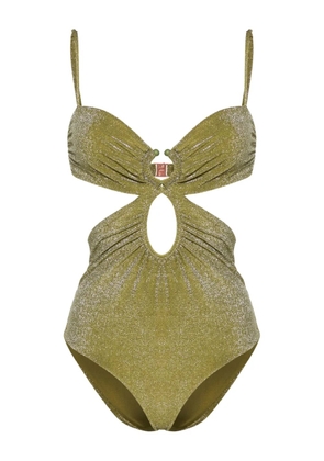 Johanna Ortiz Sagrado lurex swimsuit - Green
