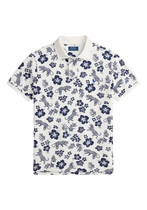 Polo Ralph Lauren tropical-print polo shirt - White