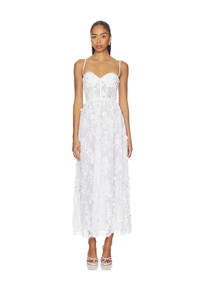 retrofete Noema Lace Dress in White. Size L. Also in M, S, XS.