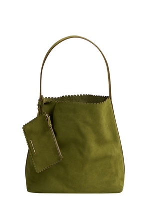 Stoney Clover Lane Pittsford Slouchy Shoulder Bag in Olive.