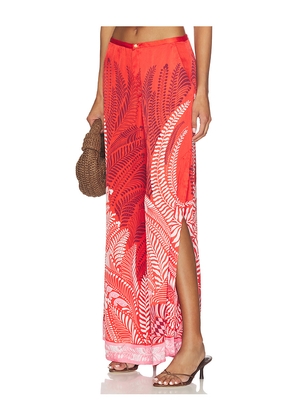 Poupette St Barth Clea Pant in Orange. Size L. Also in M, S, XS.