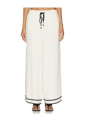 Sancia The Noa Pants in White,Black. Size L. Also in M, S, XL, XS.