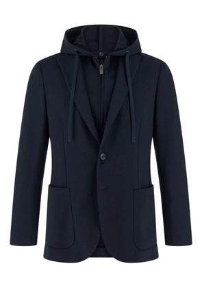 Boggi Milano hooded blazer - Blue