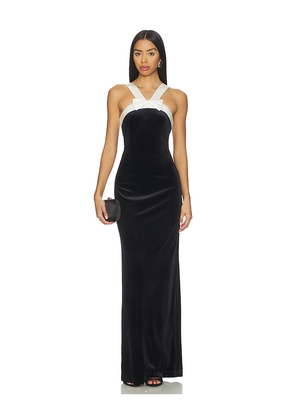 SANS FAFF Esme Bowed Dress in Black. Size L. Also in M, S, XS.