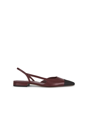 RAYE Dorit Flat in Burgundy. Size 10. Also in 5.5, 6, 6.5, 7, 7.5, 8, 8.5, 9, 9.5.