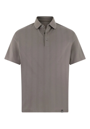 Boggi Milano metal button polo shirt - Grey