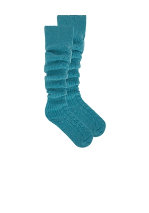 Vaillant Knitted Socks in Blue.