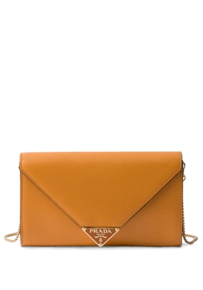 Prada mini Saffiano leather clutch bag - Orange