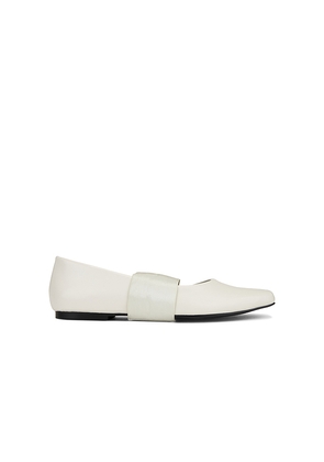 WeWoreWhat Metal Strap Footwear in Ivory. Size 37. Also in 40.