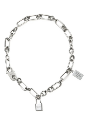 Acne Studios padlock chain necklace - Silver