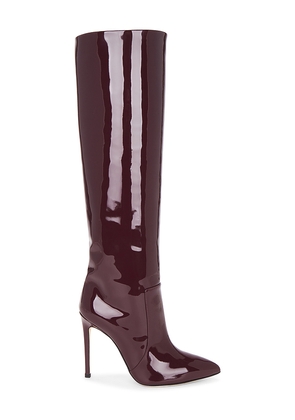 Paris Texas Stiletto Boot 105 in Pinot Noir in Burgundy. Size 37. Also in 38, 38.5.