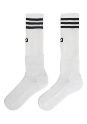 Y-3 striped socks - White