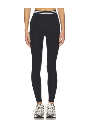 Splits59 Bailey High Waist Active Rib 7/8 Legging in Black. Size L. Also in M, S, XL, XS.
