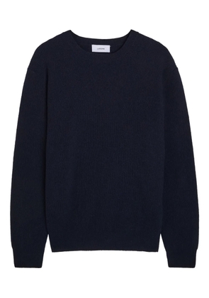 Lardini crew-neck ribbed-knit sweater - Blue