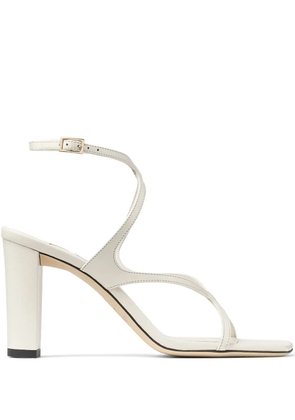 Jimmy Choo Azie 85mm leather sandals - White