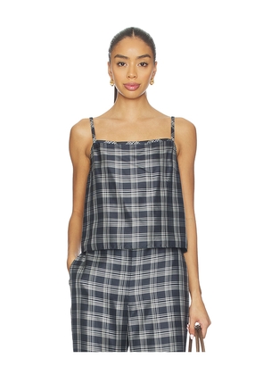 Theory Bind Strap Top in Navy. Size L. Also in M, S.