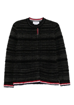 Thom Browne jacquard cardigan - Black