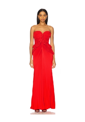 AMUR Isabell Gown in Red. Size 6. Also in 8.