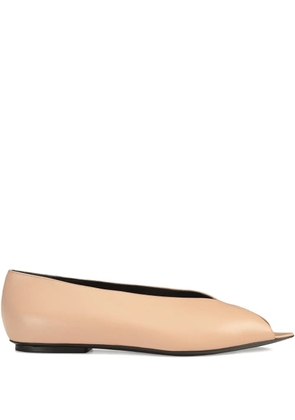 Sergio Rossi Beak open-toe pumps - Neutrals