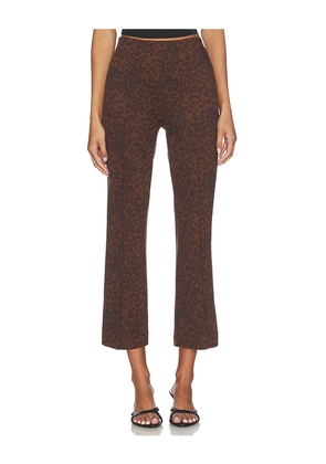 Rag & Bone Irina Ponte Jacquard Kick Flare in Brown. Size L. Also in M, S, XL, XS, XXS.