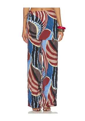 ROAME. Tallow Pants in Blue,Burgundy. Size L. Also in M, S, XL, XS.