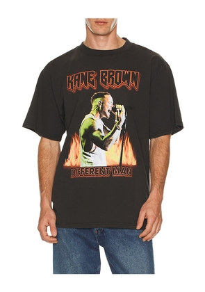 Philcos Kane Brown Flames Tee in Black. Size L. Also in M, S, XL/1X.